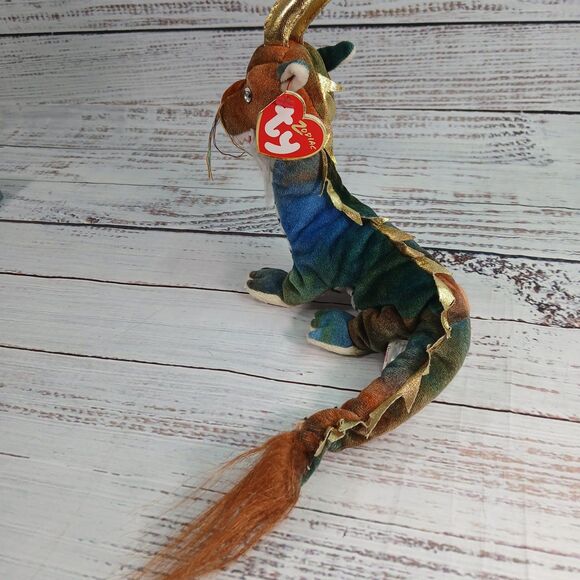 Ty Beanie Babies Zodiac Dragon original Rare - Picture 4 of 7